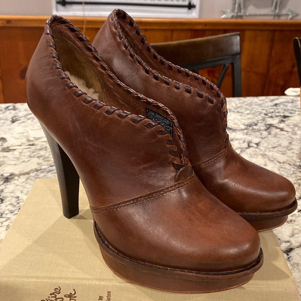UGG leather high heel size 9